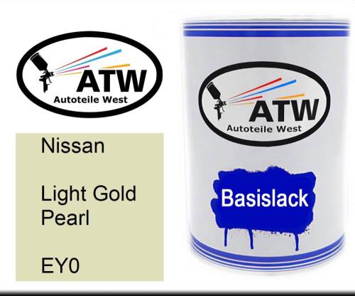 Nissan, Light Gold Pearl, EY0: 500ml Lackdose, von ATW Autoteile West.